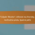 Tulipán ‘Bicolor’: citlivost na choroby, nevhodná půda, špatná péče