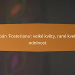 Tulipán ‘Fosteriana’: velké květy, rané kvetení, odolnost