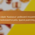 Tulipán ‘Kaukasus’: poškození mrazem, nedostatečná péče, špatné podmínky