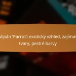 Tulipán ‘Parrot’: exotický vzhled, zajímavé tvary, pestré barvy